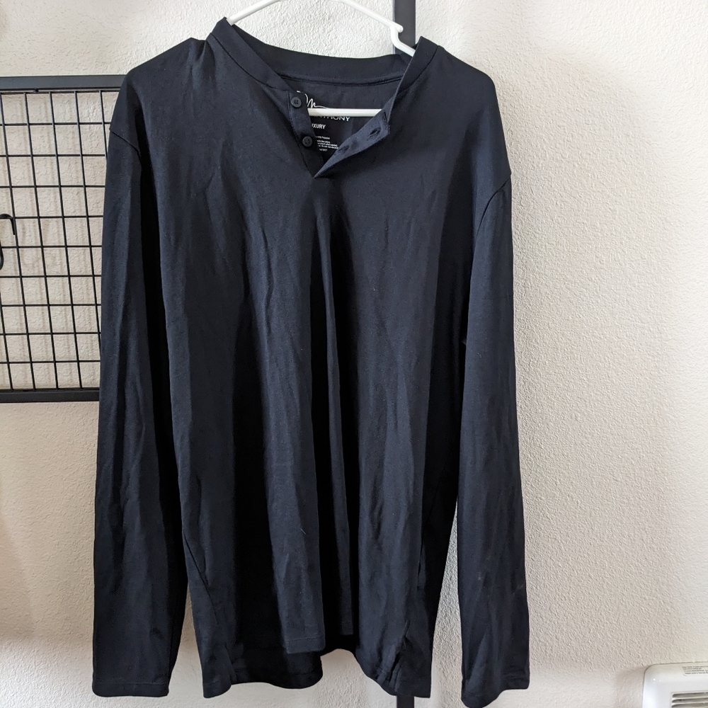 Men's Marc Anthony Long Sleeve Shirt Black NWT